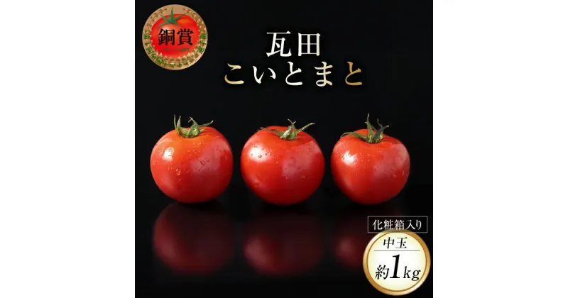 【ふるさと納税】【発送期間限定】 野菜 瓦田こいとまと 中玉 約1kg×1箱 [かわらだ 宮崎県 日向市 452060910] トマト 国産