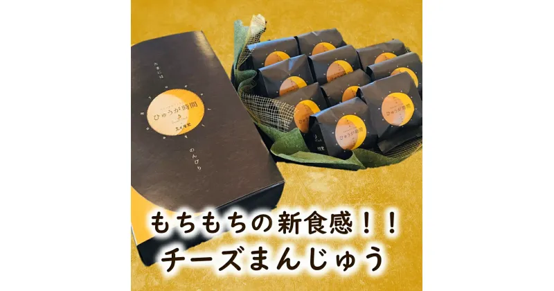 【ふるさと納税】もちもち食感 チーズ饅頭 ひゅうが時間 10個入り [三日月堂 宮崎県 日向市 452060880]