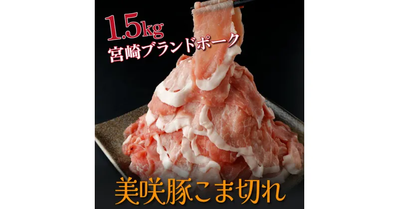 【ふるさと納税】串間市産のブランド豚！美咲豚こま切れ(250g×6P・計1.5kg)【スーパーほりぐち】【KU218】