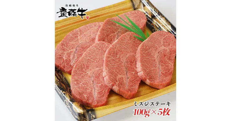 【ふるさと納税】「齋藤牛」ミスジ ステーキ 100g×5枚（500g）宮崎和牛 ふるさと納税 ステーキ