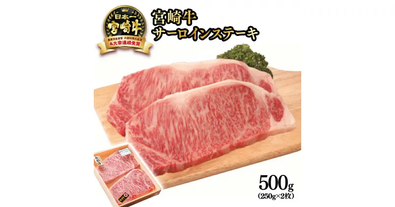 【ふるさと納税】「宮崎牛」サーロインステーキ 500g（250g×2枚） 牛 肉 牛肉 国産 ふるさと納税 宮崎牛 黒毛和牛 ステーキ 数量限定 Aコープ