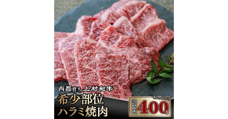 【ふるさと納税】国産黒毛和牛「上村和牛」牛ハラミ焼肉 400g（200g×2P） 国産 牛肉 宮崎県産 ふるさと納税 黒毛和牛 焼肉 国産牛 宮崎 送料送料無料＜2-87＞