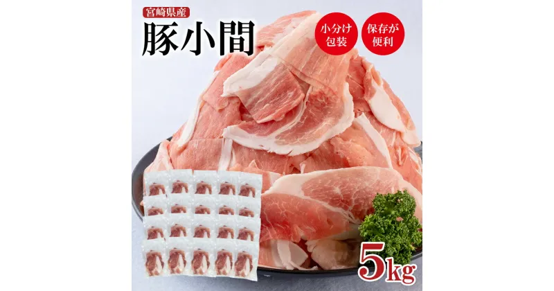 【ふるさと納税】宮崎県産 豚肉【 5kg】こま切れセット＜1.7-22＞ ふるさと納税 豚肉 細切れ 国産 食べ比べ 小分け パック