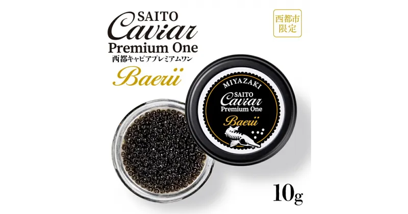 【ふるさと納税】キャビアSAITO CAVIAR PREMIUM ONE BAERII（10g）「西都限定」「国産」キャビア＜1.5-8＞西都市 エコパック