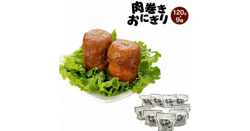 【ふるさと納税】宮崎県産 肉巻きおにぎり 120g×9個 豚肉 米 生姜醤油ベースのタレ 真空パック レトルト 惣菜 お肉 お米 ごはん 冷凍 宮崎県産 九州産 送料無料