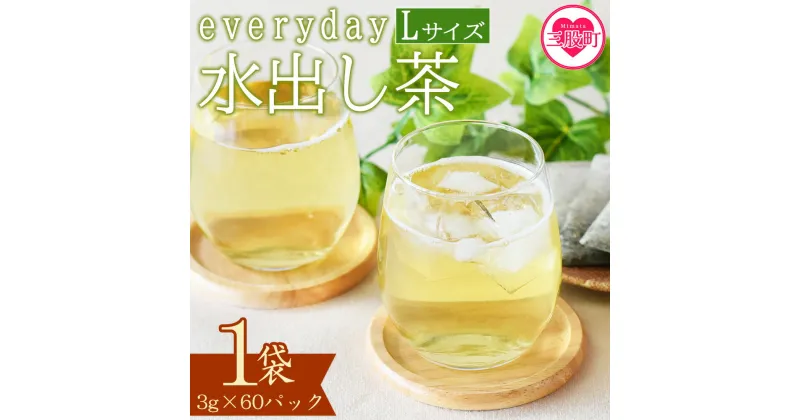 【ふるさと納税】＜everday 水出し茶 1袋（Lサイズ）＞ 有機緑茶 お茶 茶葉 tea 緑茶 製茶 水出し アイス ティーバッグ マグボトル お手軽 小分け 飲料類 水分補給 国産 宮崎県産 九州産 スポーツ アウトドア お中元 敬老の日【MI391-km】【宮崎上水園】