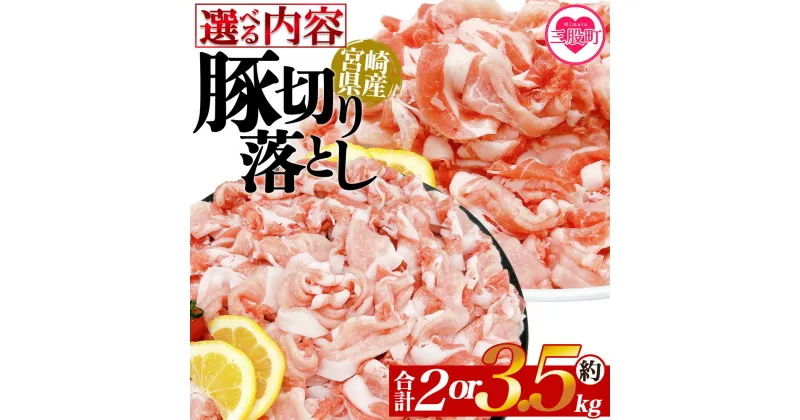 【ふるさと納税】＜選べる内容 豚肉切り落とし＞ 国産 ぶたにく お肉 ブタ 精肉 切り落し こま 小間切れ 豚コマ 使いやすい パック 冷凍 保存 切り身 選べる数量 スライス おかず お弁当 惣菜 揚げ物 小分け ポークカレー 肉じゃが 料理 アレンジ 【MI469-tr】【TRINITY】