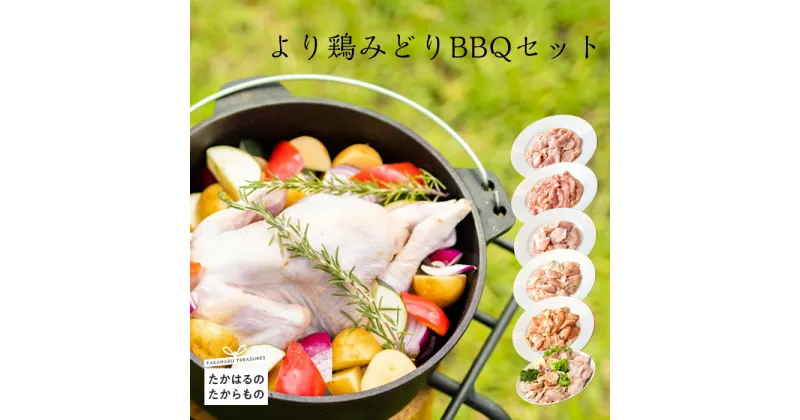 【ふるさと納税】宮崎県産特選 『より鶏みどりBBQセット』 味付手羽先 味付ハラミ 味付小肉 味付国産若モモ肉 味付むね肩肉(黒胡椒味) 味付チキン(照り焼き) 小ビナ丸 丸鶏 送料無料 味付で簡単便利に調理をするだけ一品完成！ お取り寄せグルメ お惣菜 故郷納税 15000円