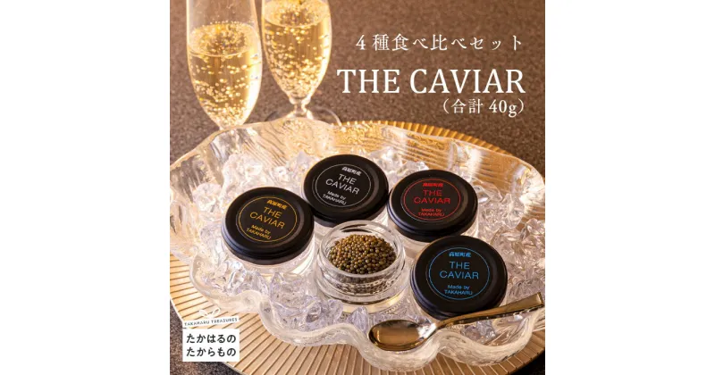 【ふるさと納税】『THE・CAVIAR（スターレット・ホワイトスタージョン・オシェトラ・バエリ）4種食べ比べセット』（合計40g） 冷凍 養殖 高級 自社加工 湧き水 チョウザメ 宮崎県 送料無料 高原町で霧島連山の良質な湧水育ち 故郷納税 92000円 10万円以下