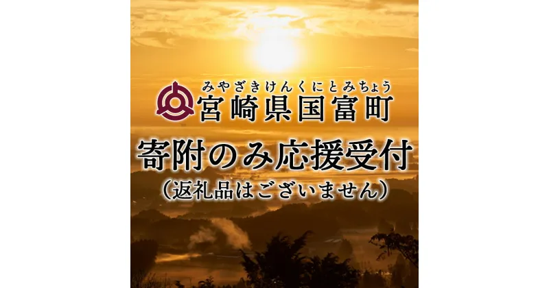 【ふるさと納税】＜寄附のみの応援受付(返礼品はございません)＞ 宮崎県 国富町 支援 応援 返礼品なし 0039_ku