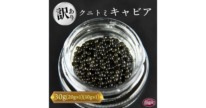 【ふるさと納税】【訳あり】＜クニトミキャビア 30gセット(20g×1+10g×1)＞※入金確認後、翌月末迄に順次出荷します。 訳アリ 簡易包装 チョウザメ 低塩分 国産 おつまみ 珍味 ラポール・ド・クニトミ 宮崎キャビア株式会社 宮崎県 国富町 0195_mc 【冷凍】