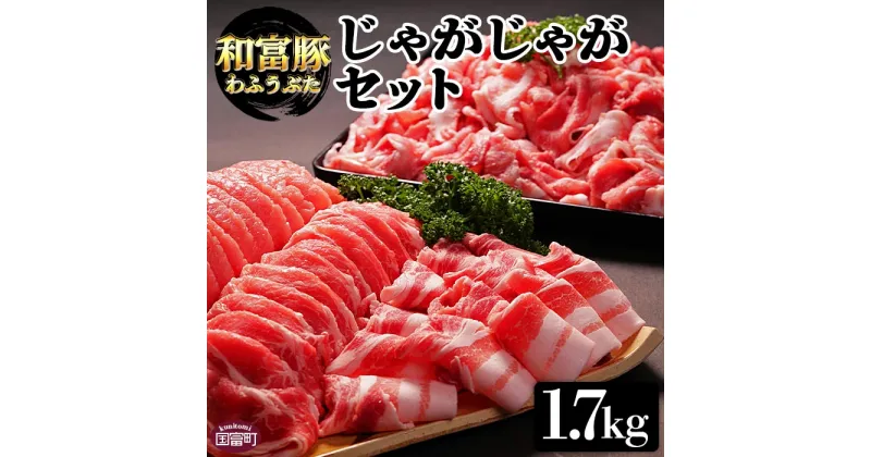 【ふるさと納税】＜和富豚 じゃがじゃがセット 1.7kg＞※入金確認後、翌月末迄に順次出荷 豚肉 スライス 豚ロース 豚バラ 豚モモ 切り落とし 株式会社エムツー 宮崎県 国富町【冷凍】