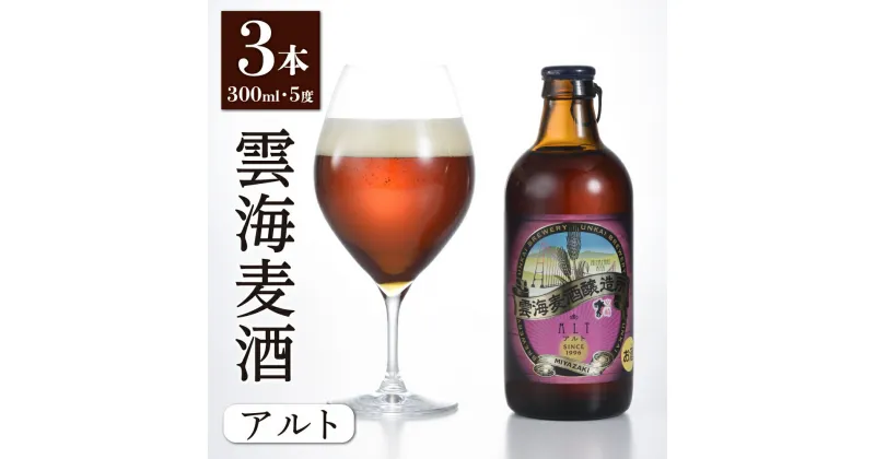 【ふるさと納税】「雲海麦酒アルト3本セット」 クラフトビール 地ビール