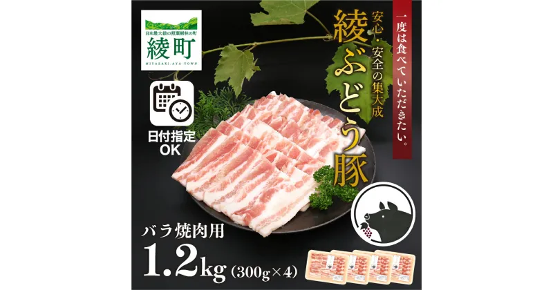 【ふるさと納税】国産 豚肉 ブランド 豚 綾ぶどう豚 バラ 焼肉 お試し セット 食べ尽くし 小分け 日時 指定 可能