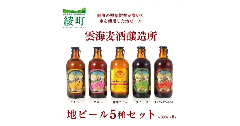 【ふるさと納税】雲海麦酒醸造所 地ビール 5種 飲み比べ 5本 セット ビール クラフトビール BBQ エール ラガー