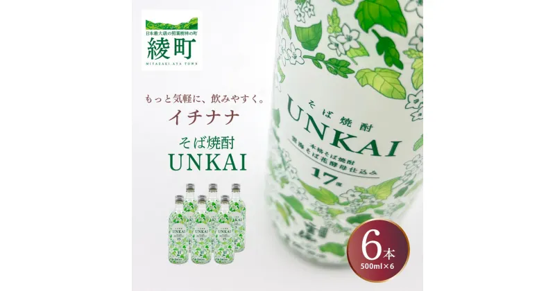 【ふるさと納税】もっと気軽に、飲みやすく。「イチナナ」そば焼酎（6本） UNKAI スッキリ 爽やか そば 雲海 送料無料（02-148）