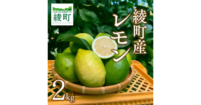 【ふるさと納税】綾町産のレモン 2kg 国産 檸檬 れもん 柑橘 フルーツ 果物 果実 くだもの 除草剤不使用 送料無料