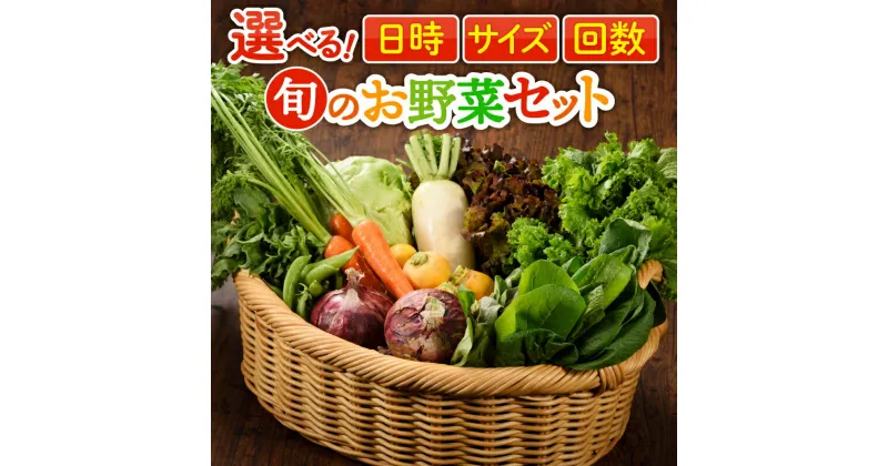 【ふるさと納税】〈選べる！日時＆サイズ＆お届け回数〉 旬のお野菜セット