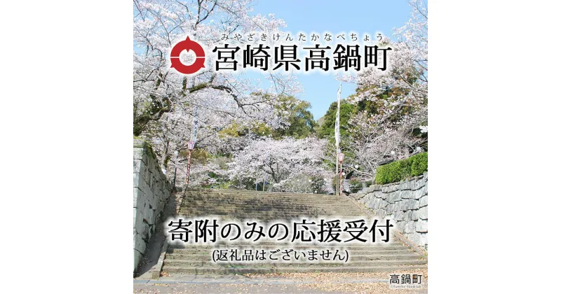 【ふるさと納税】＜寄附のみの応援受付 (返礼品はございません)＞ 宮崎県 高鍋町 支援 応援 返礼品なし 寄付