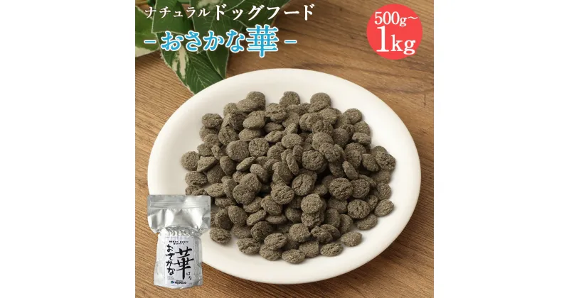 【ふるさと納税】＜おさかな華 500g＞または＜ 1kg＞翌月末迄に順次出荷 選べる 500g 1kg ドッグフード 薄型タイプ ナチュラルドッグフード ハーブ配合 無添加 犬用 愛犬 健康維持 宮崎県 高鍋町 送料無料