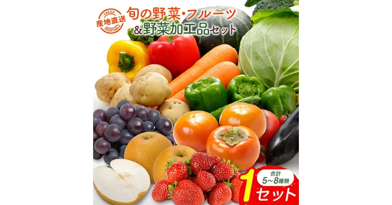 【ふるさと納税】産地直送！旬の野菜・フルーツ＆野菜加工品 セット お試し 1回お届け おまかせ 詰合せ 宮崎県新富町産