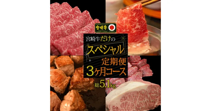 【ふるさと納税】宮崎牛だけのスペシャル定期便3ヶ月コース【定期便】 牛肉 ステーキ 焼肉 BBQ スライス しゃぶしゃぶ すき焼き 冷凍 内閣総理大臣賞受賞 宮崎県産 九州産 送料無料