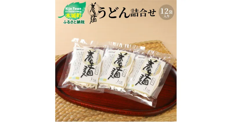 【ふるさと納税】【レビューキャンペーン対象】養生麺うどん詰合せ 12袋入り – 木城町名物 養生麺(ようじょうめん) 生麺 細うどん ざるうどん 粉末スープ 出汁付き 食物繊維を含んだヘルシーな麺 のどごし モチモチ ツルッ 詰め合わせ 送料無料【宮崎県木城町】