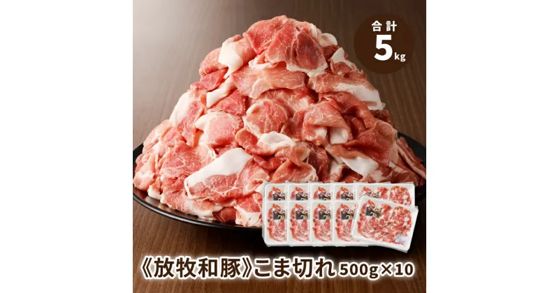 【ふるさと納税】≪放牧和豚≫こま切れ 500g×10 【合計5kg】 – 国産 豚肉 豚 真空パック 小分け 放牧和豚 ブランド豚 パイオニアポーク Pioneer Pork 豚こま 冷凍 5kg 豚こま肉 豚こま切れ こま切れ肉 こだわり 送料無料 【宮崎県木城町】