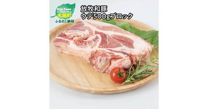 【ふるさと納税】≪放牧和豚≫ ウデブロック 500g – 国産 豚肉 豚 豚ブロック ブロック肉 ブロック 塊肉 かたまり肉 豚肉かたまり 真空パック ウデ肉 運動量が多い部位で旨味が凝縮 味が濃厚 パイオニアポーク ウデ肉ブロック こだわり 送料無料 【宮崎県木城町】