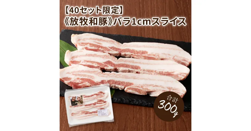 【ふるさと納税】【レビューキャンペーン対象】≪放牧和豚≫ バラ 1cmスライス 300g – 豚肉 最も定番でかつ万能の部位 肉と脂身の二重奏をダイレクトに楽しみたい方に Pioneer Pork(パイオニアポーク) 旨味・コク・さっぱり感の放牧和豚 送料無料【宮崎県木城町】