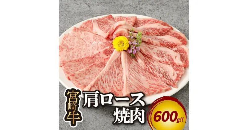 【ふるさと納税】宮崎牛肩ロース焼肉600g – 焼き肉 焼肉 牛肉 宮崎牛焼肉 国産黒毛和牛 肩ロース肉 焼肉用カット セット 冷凍 A5ランク A4ランク 自宅 七輪 ホットプレート おうち焼肉 宮崎県産和牛の中から肉質で厳選された宮崎牛 牛焼肉 送料無料 【宮崎県木城町】