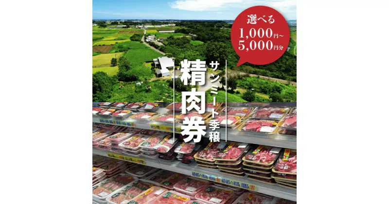 【ふるさと納税】【レビューキャンペーン対象】みやざきサンミート季穣　精肉券　1,000円〜5,000円分【木城町から感謝の気持ち！ありがとう商品券】【宮崎県木城町】