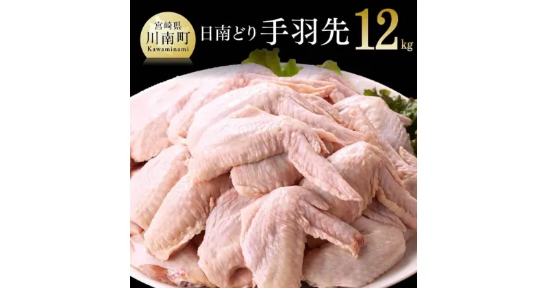 【ふるさと納税】【業務用】九州産 宮崎県産 日南どり 手羽先 12kg – 送料無料 肉 鶏肉 若鶏 唐揚げ 煮物 手羽焼き F0721