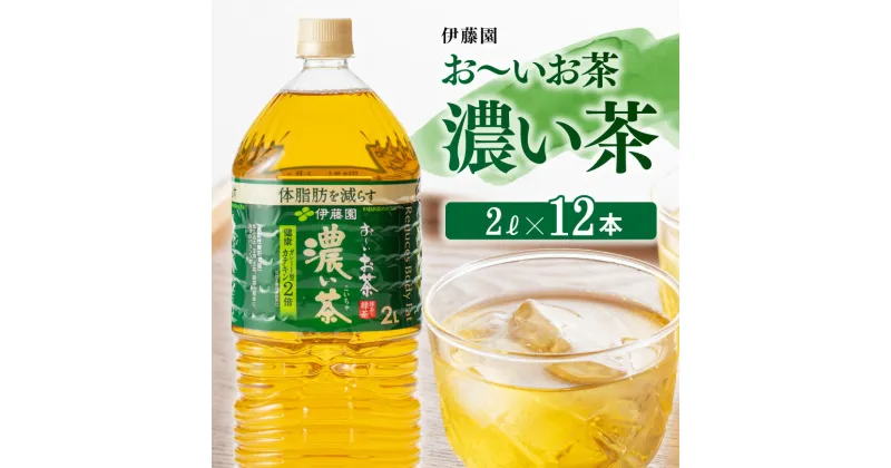 【ふるさと納税】 伊藤園 おーいお茶 濃い茶 2L×6本×2ケース 送料無料【備蓄 ペットボトル セット お茶 緑茶 カテキン 2L ソフトドリンク お〜いお茶 D07356】