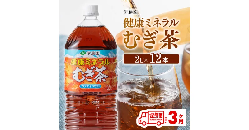 【ふるさと納税】 伊藤園 健康ミネラル むぎ茶 カフェインゼロ 2L×6本×2ケース 定期便 3ヶ月 送料無料【麦茶 備蓄 ペットボトル セット カロリーゼロ 2L ソフトドリンク 飲料 飲み物 全3回】D07359t3