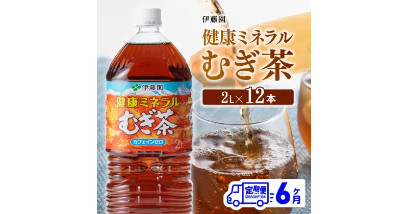 【ふるさと納税】伊藤園 健康ミネラル むぎ茶 カフェインゼロ 2L×6本×2ケース 定期便 6ヶ月 送料無料【麦茶 備蓄 ペットボトル セット カロリーゼロ 2L ソフトドリンク 飲料 飲み物 全6回 D07359t6】