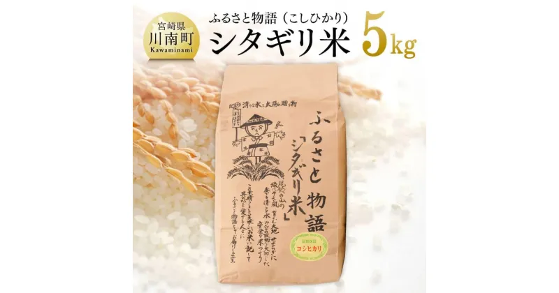 【ふるさと納税】 【令和6年産】 宮崎県産こしひかり「シタギリ米」5kg – 米 お米 白米 精米 国産 宮崎県産 こしひかり おにぎり D04201