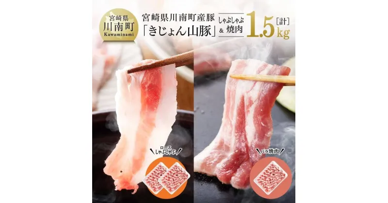 【ふるさと納税】 宮崎県産ブランド豚 山豚 ロースしゃぶ・バラ焼肉セット《川南町産「きじょん山豚」》【 肉 豚肉 ロース バラ 宮崎県産 九州産 冷しゃぶ 焼肉 炒め物にもピッタリ おうちごはん おうち時間 G7518 送料無料】