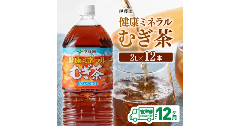 【ふるさと納税】 伊藤園 健康ミネラル むぎ茶 カフェインゼロ 2L×6本×2ケース 定期便 12ヶ月 送料無料【飲料 飲み物 麦茶 備蓄 ペットボトル セット カロリーゼロ 2L ソフトドリンク 全12回】D07359t12