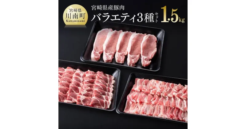 【ふるさと納税】 宮崎県産 豚肉 バラエティ 3種セット 豚 肉 ローストンカツ バラ 焼肉 肩ロース 焼肉 とんかつ 焼き肉 送料無料 D0660