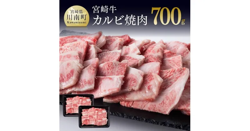 【ふるさと納税】 宮崎牛 カルビ 焼肉 700g – 選べる発送月 肉 牛肉 バラ BBQ バーベキュー 国産 黒毛和牛 ミヤチク 送料無料 D0643