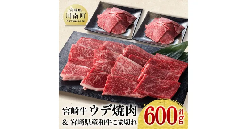 【ふるさと納税】《生産者支援品》宮崎牛ウデ焼肉用(和牛こま切れ付き) 合計 600g – 牛 肉 牛肉 精肉 九州産 国産 宮崎県産 黒毛和牛 和牛 焼き肉 ヤキニク BBQ こま切れ付き ミヤチク 焼肉 4等級 5等級 A4 A5 訳あり 小間切れ 送料無料 D0616