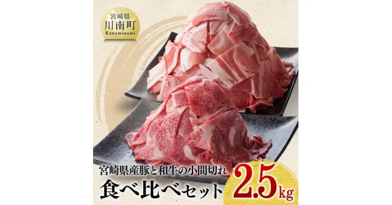 【ふるさと納税】 宮崎県産和牛と豚肉のこま切れセット 2.5kg 【 肉 牛肉 豚肉 小間切れ 詰合せ 詰め合わせ 国産 宮崎県産 黒毛和牛 ミヤチク 送料無料 D0620】