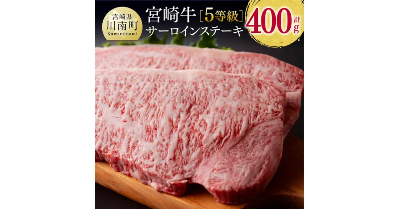 【ふるさと納税】5等級！ 宮崎牛 サーロインステーキ 400g – 牛 肉 牛肉 国産 宮崎県産 九州産 黒毛和牛 和牛 ステーキ 高級 5等級 D0622