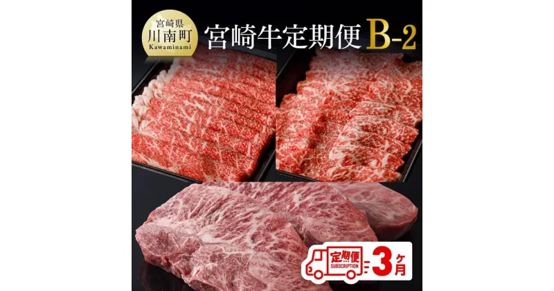 【ふるさと納税】【定期便】宮崎牛 3ヶ月定期便B‐2(ウデスライス/モモ焼肉/ミスジステーキ) 4大会連続日本一 宮崎牛 肉 牛肉 セット 国産 宮崎県産 黒毛和牛 和牛 ミヤチク BBQ 宮崎県 川南町 送料無料 D0674t32