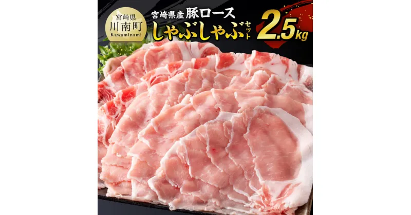 【ふるさと納税】 《 発送時期が選べる 》宮崎県産豚 ロース しゃぶしゃぶ 2.5kg ‐ 国産 九州産 肉 豚肉 ぶた肉 薄切り スライス 冷しゃぶ 期間限定 500g 増量 ミヤチク 送料無料 D0609