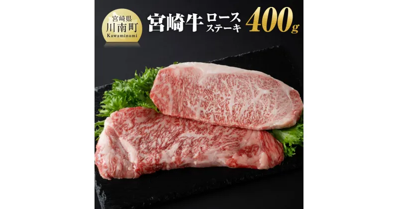 【ふるさと納税】 宮崎牛ロースステーキ 400g 【肉 牛肉 A4〜A5等級 宮崎牛 国産牛 宮崎県産 和牛 九州産 ロース ステーキ 日本ハム 記念日 イベント BBQ 焼肉 送料無料】E11002