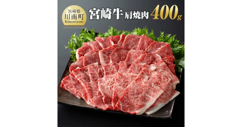 【ふるさと納税】 宮崎牛肩焼肉 400g 【肉 牛肉 A4〜A5等級 宮崎牛 国産牛 宮崎県産 和牛 九州産 日本ハム 記念日 イベント 焼肉 BBQ 送料無料】E11003