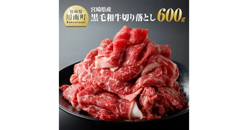 【ふるさと納税】 宮崎県産 黒毛和牛 切り落とし 600g – 肉 牛肉 宮崎牛 炒め物 2パック 日本ハム E11009