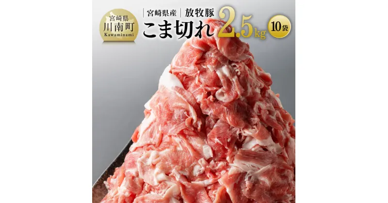 【ふるさと納税】 宮崎県産放牧豚 こま切れ10袋 計2.5kg – 豚肉 九州産 宮崎県産 国産 豚 肉 ポーク お取り寄せ 送料無料 E8101